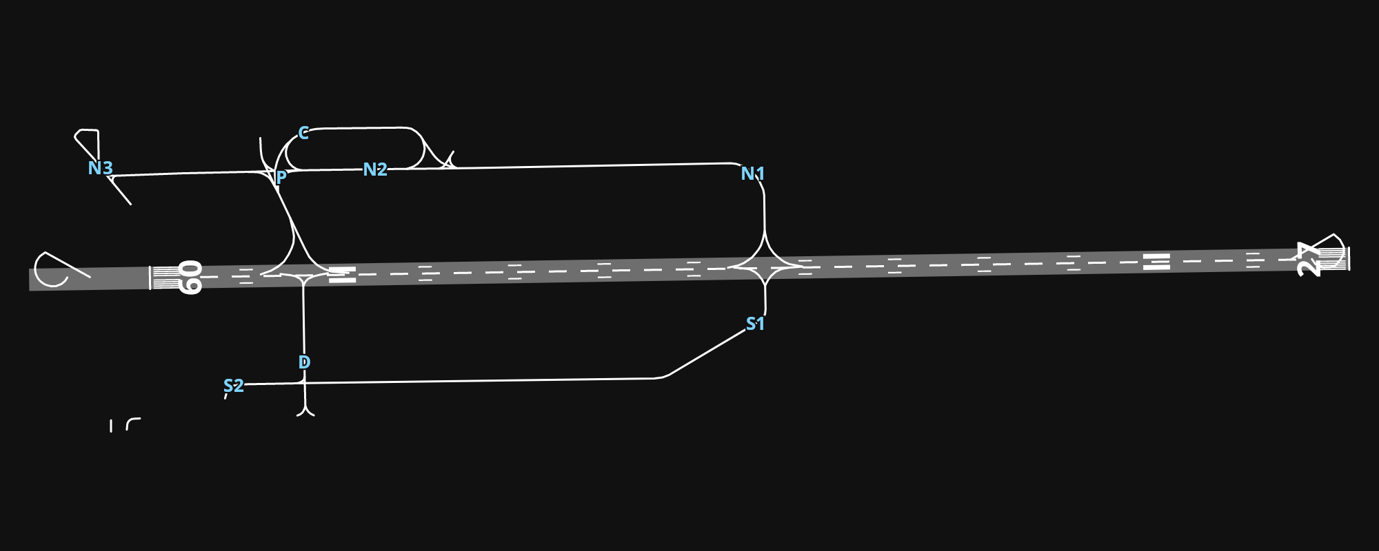 LFBZ Biarritz-Anglet-Bayonne Airport airport diagram — runways, taxiways and parking stands
