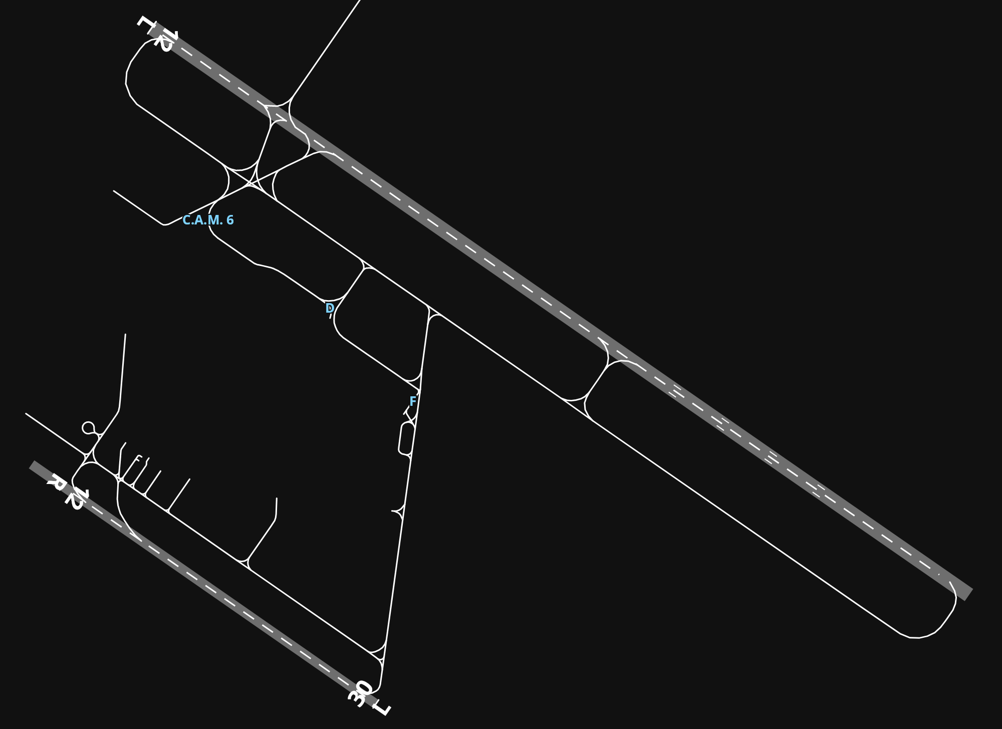 LFMT Montpellier-Méditerranée Airport airport diagram — runways, taxiways and parking stands
