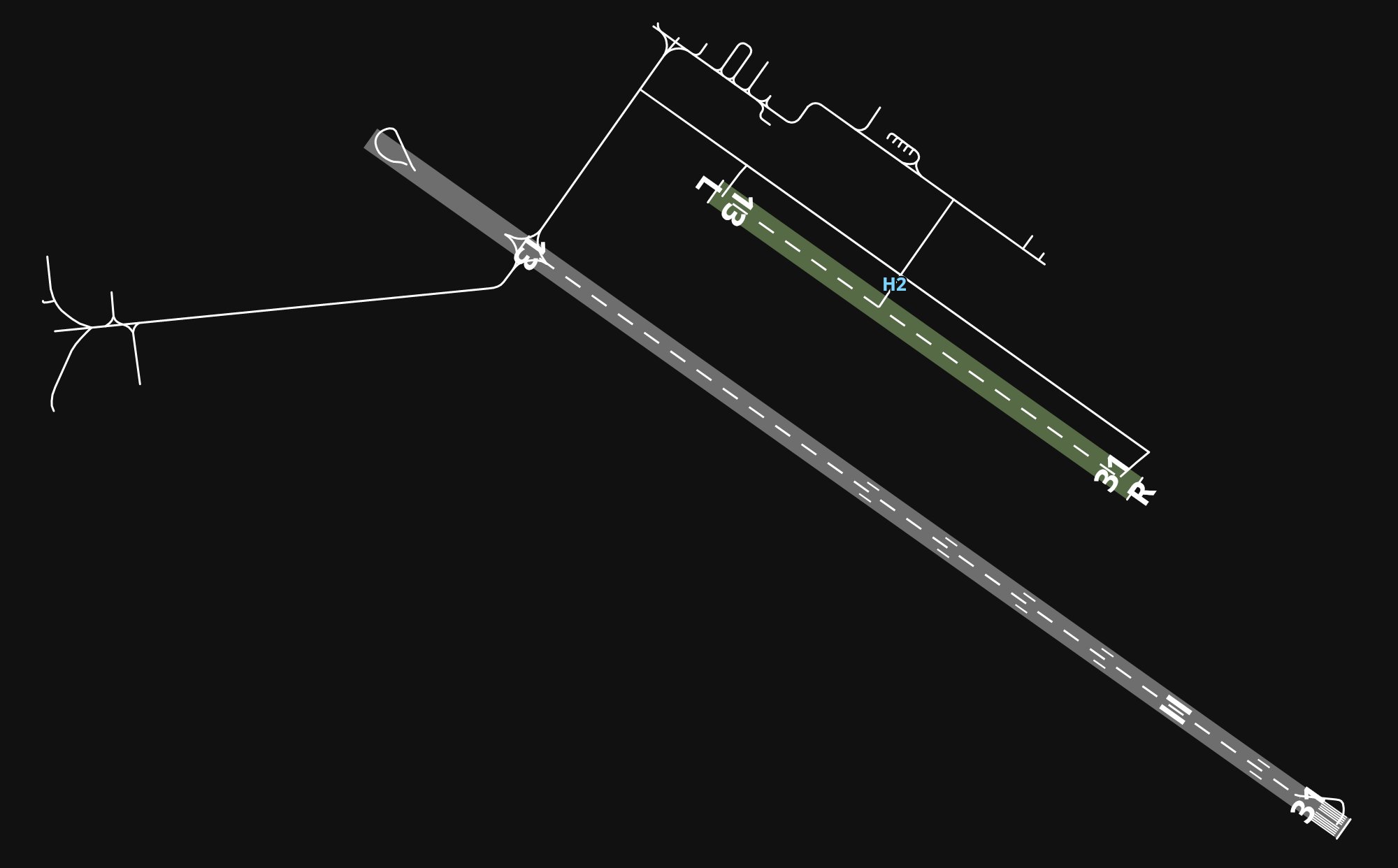 LFRK Caen-Carpiquet Airport airport diagram — runways, taxiways and parking stands