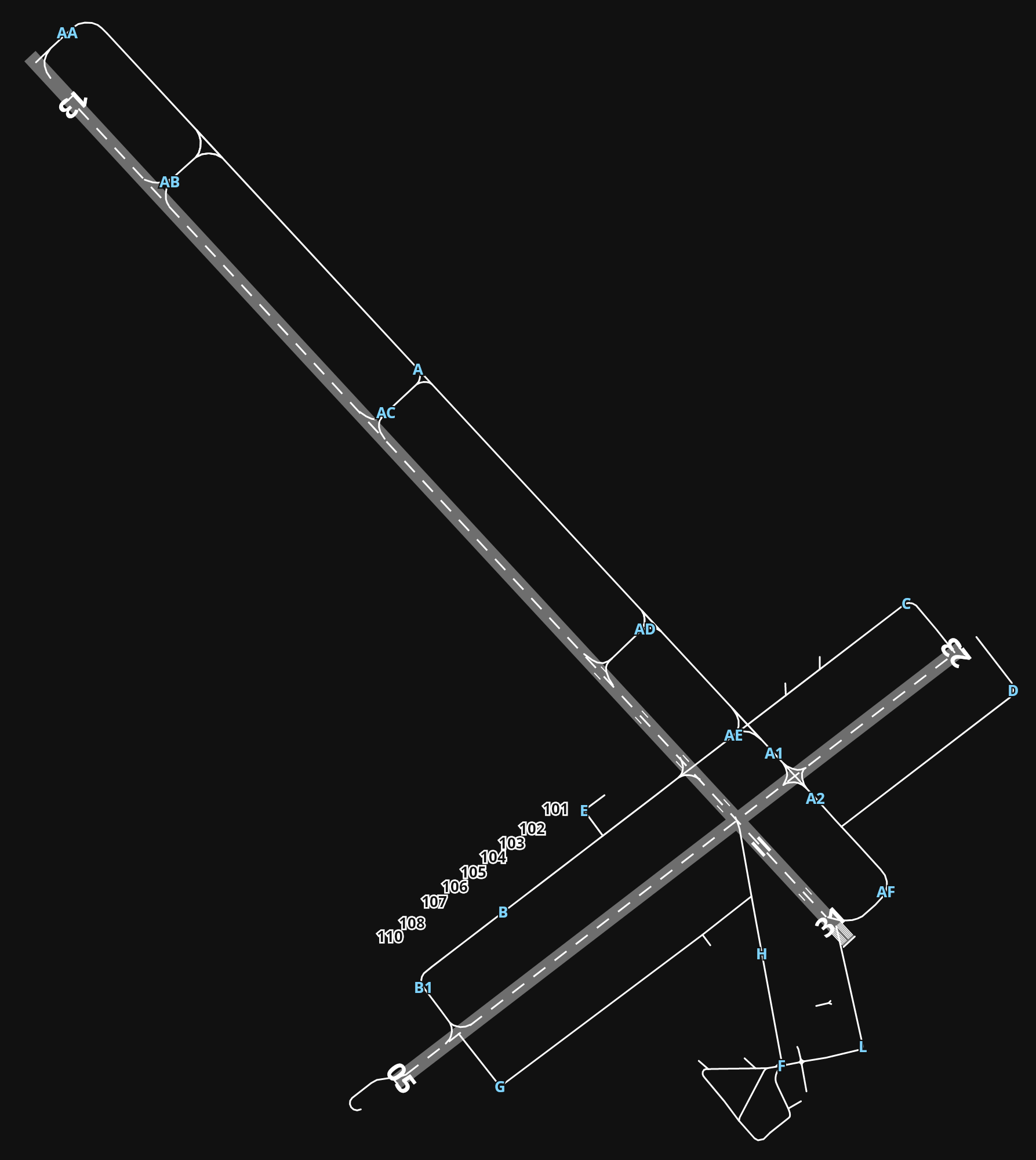 LIBR Brindisi Airport airport diagram — runways, taxiways and parking stands