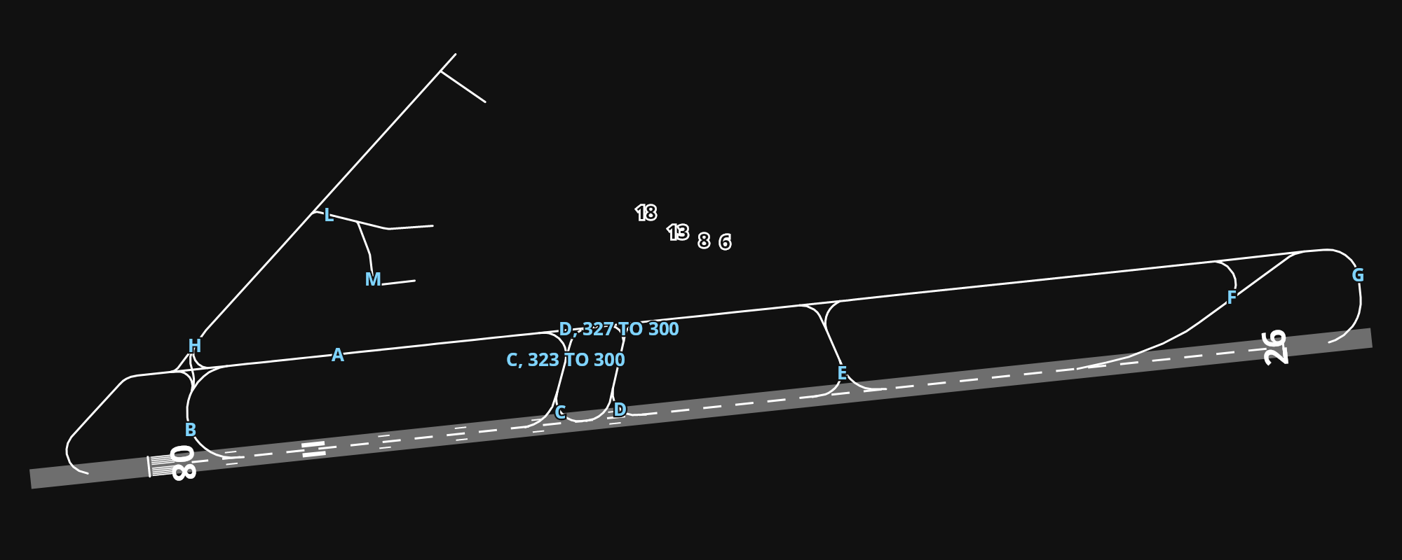 LICC Catania-Fontanarossa Airport airport diagram — runways, taxiways and parking stands