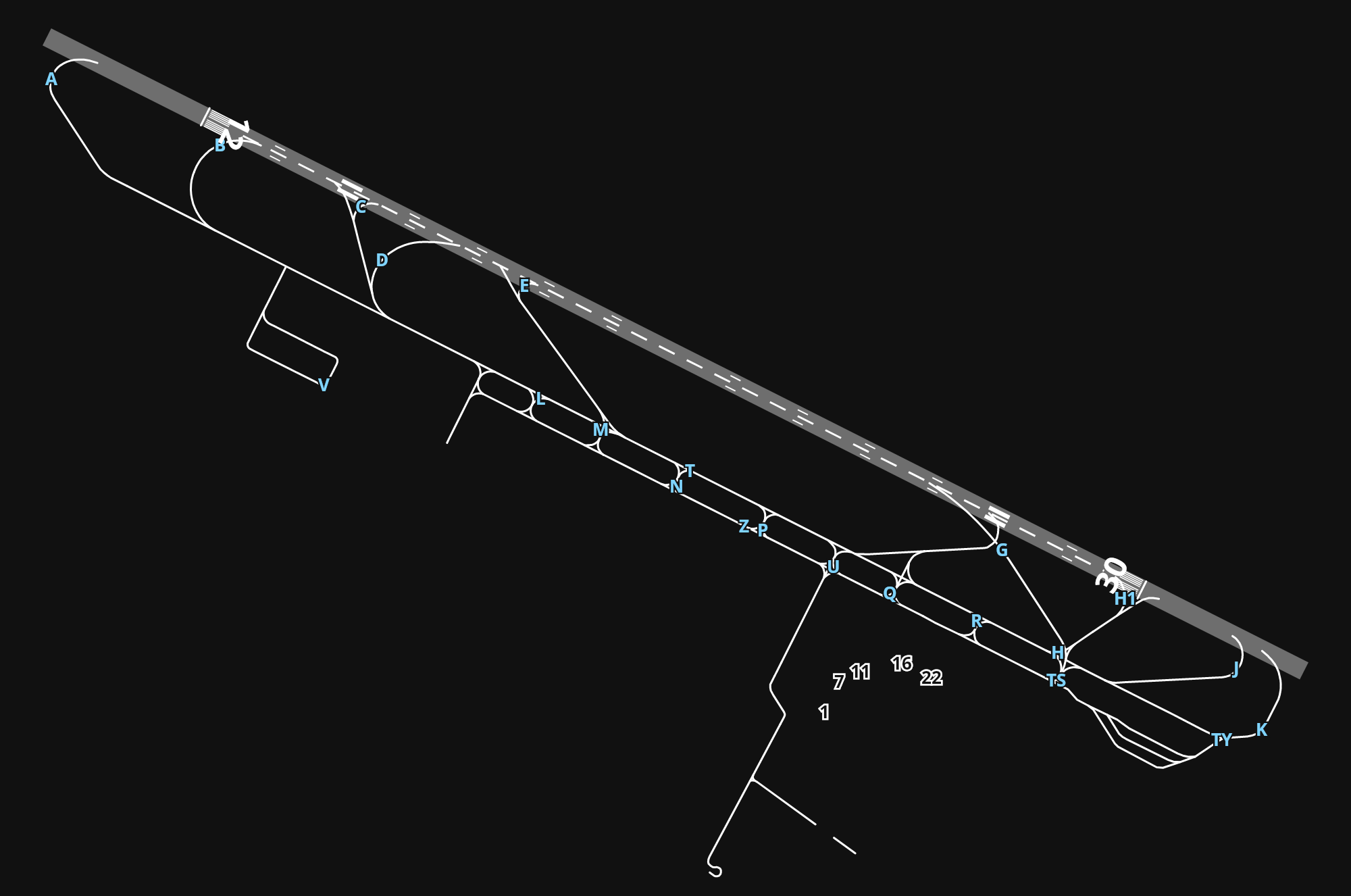LIPE Bologna Guglielmo Marconi Airport airport diagram — runways, taxiways and parking stands