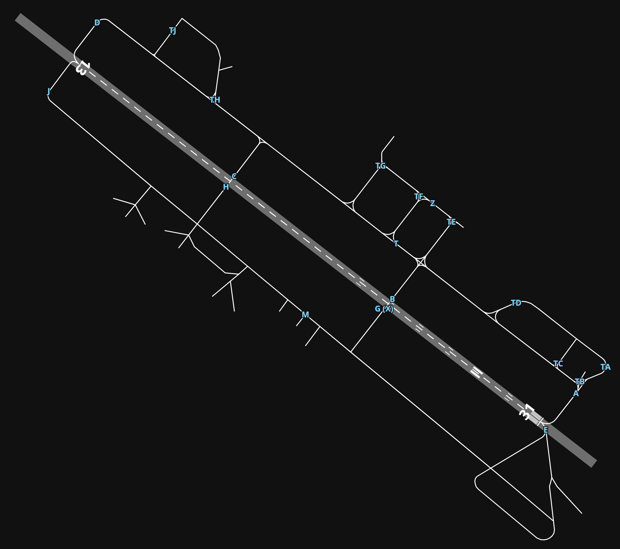 LIPR Federico Fellini International Airport airport diagram — runways, taxiways and parking stands