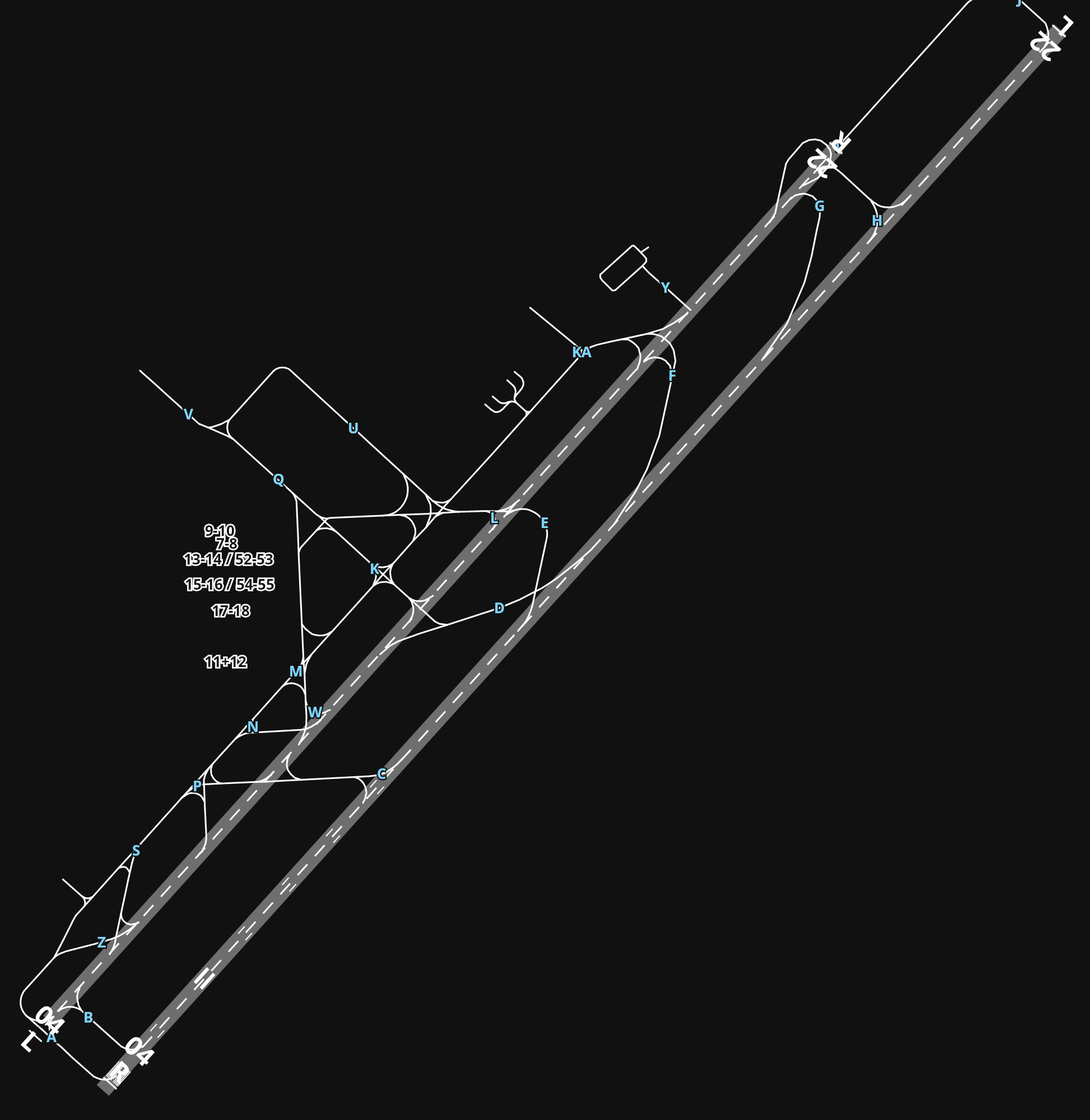 LIPZ Venice Marco Polo Airport airport diagram — runways, taxiways and parking stands