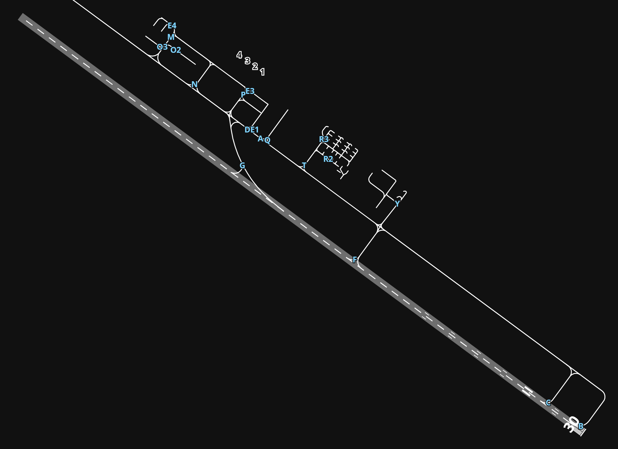 LJLJ Ljubljana Jože Pučnik Airport airport diagram — runways, taxiways and parking stands