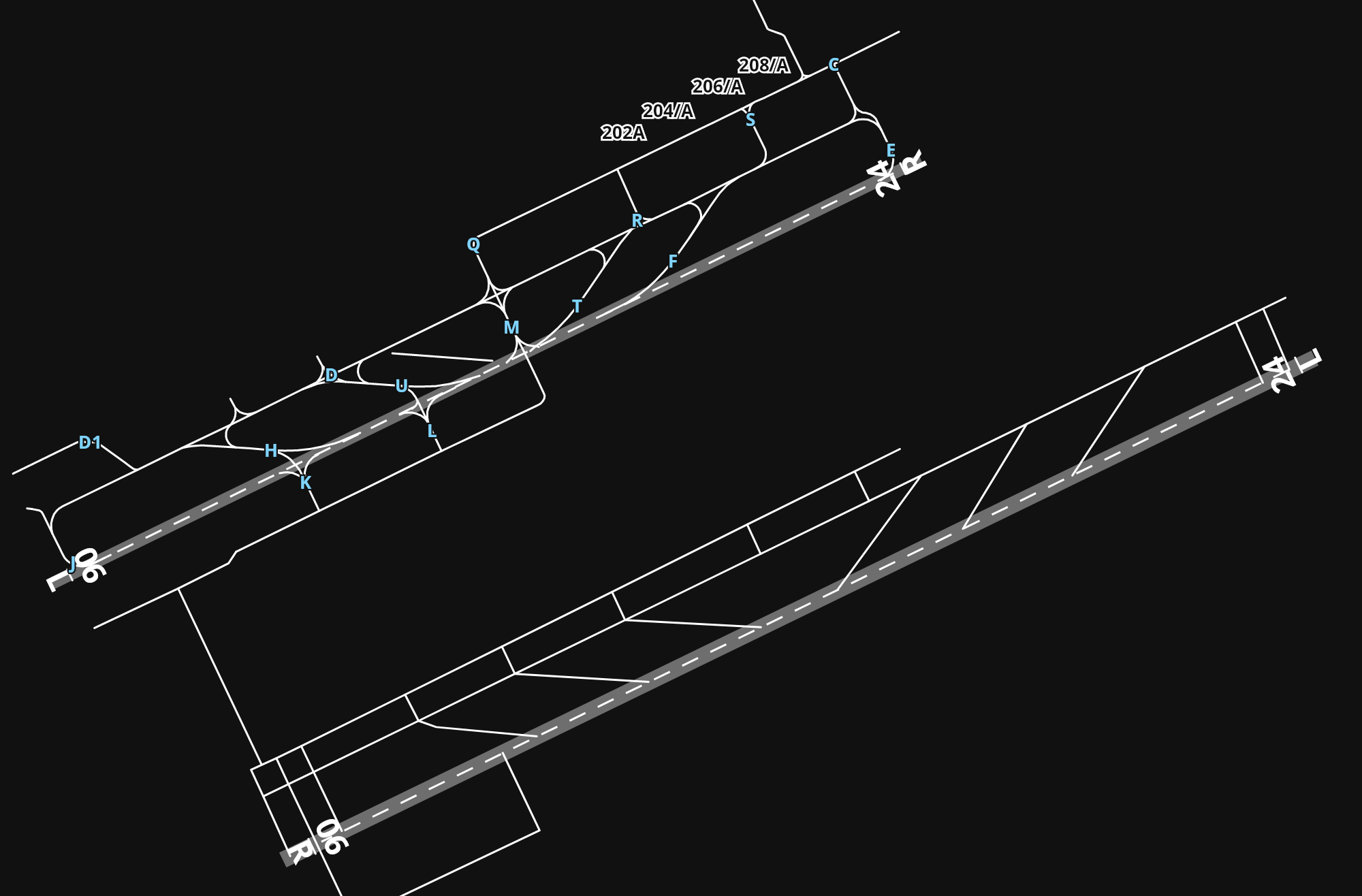 LTFJ Istanbul Sabiha Gökçen International Airport airport diagram — runways, taxiways and parking stands