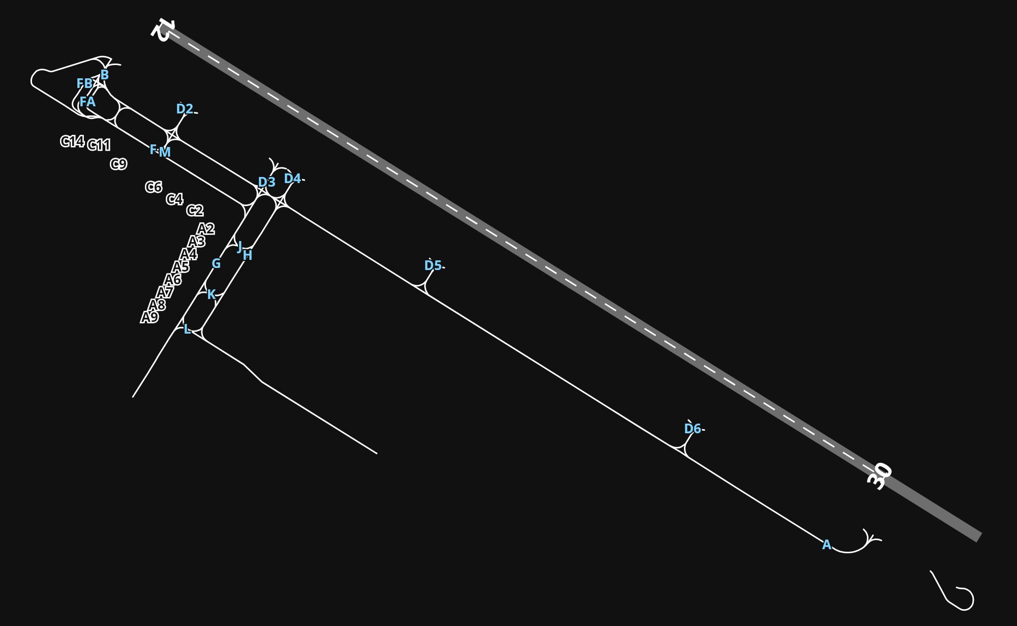 LYBE Belgrade Nikola Tesla Airport airport diagram — runways, taxiways and parking stands