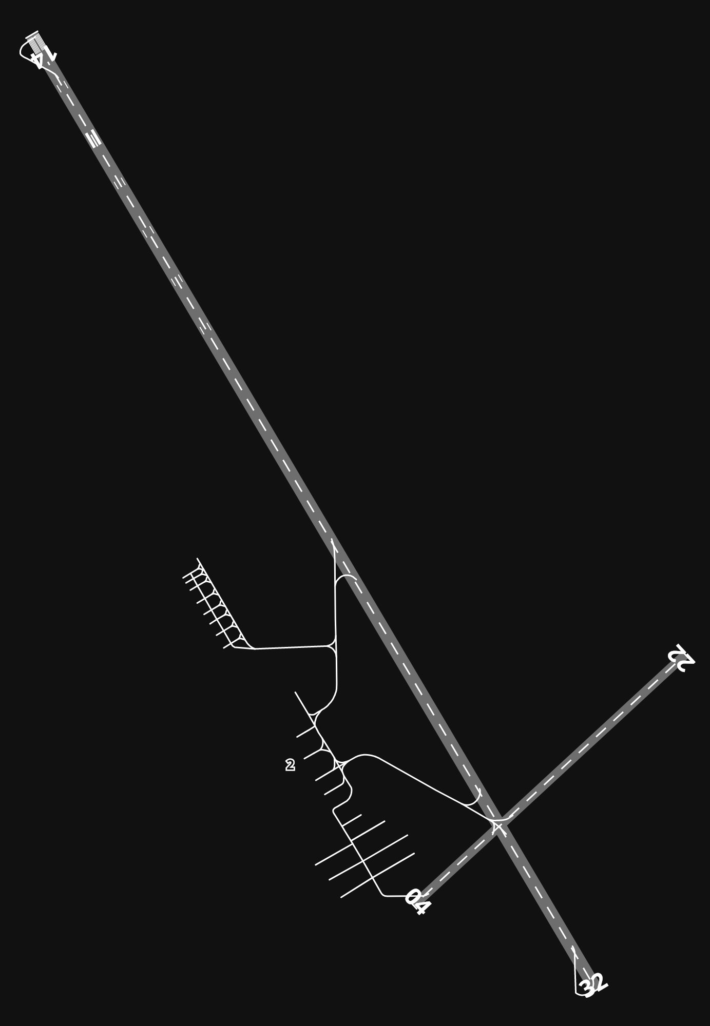 MMSP Ponciano Arriaga International Airport airport diagram — runways, taxiways and parking stands