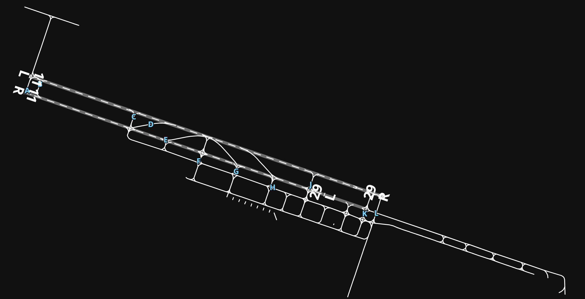 OIIE Imam Khomeini International Airport airport diagram — runways, taxiways and parking stands