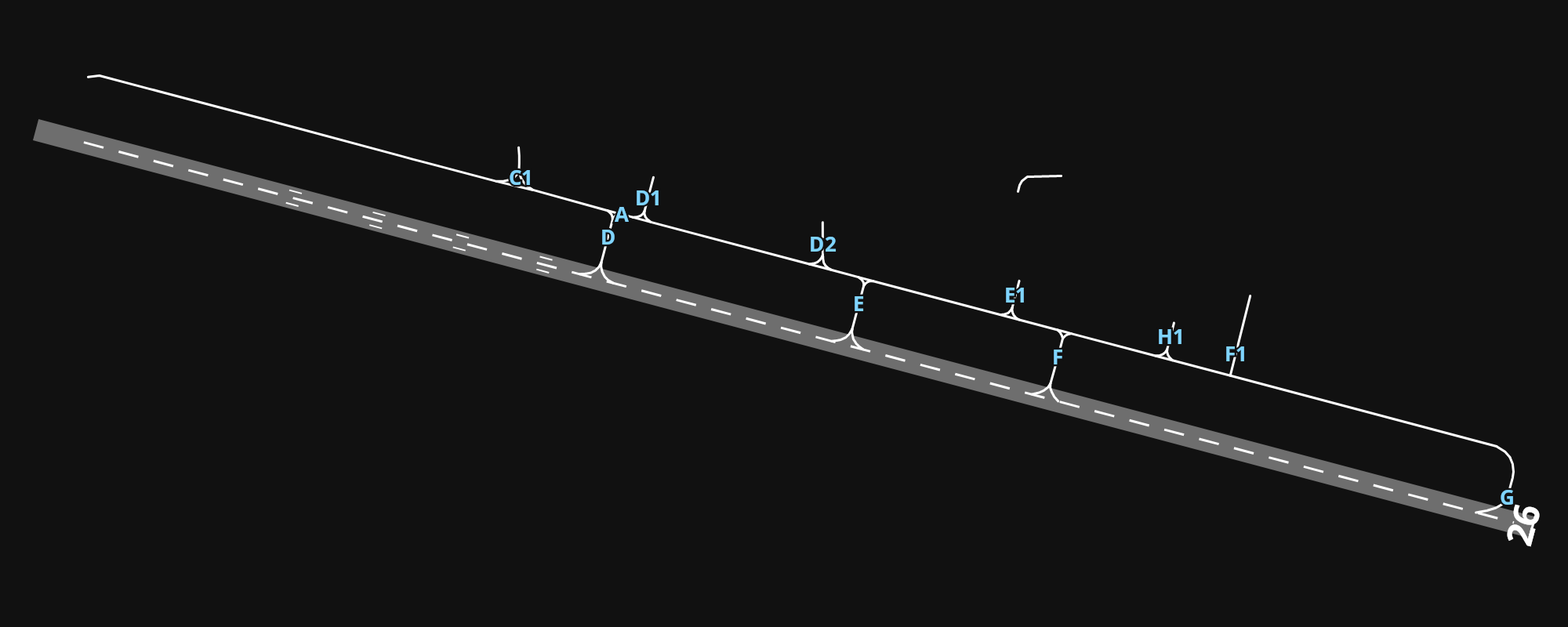 PAJN Juneau International Airport airport diagram — runways, taxiways and parking stands