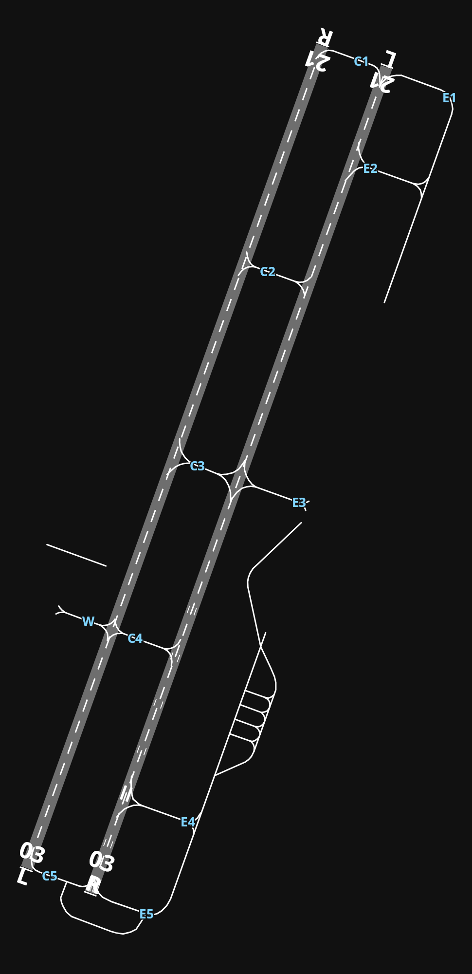 RJAH Ibaraki Airport / JASDF Hyakuri Air Base airport diagram — runways, taxiways and parking stands