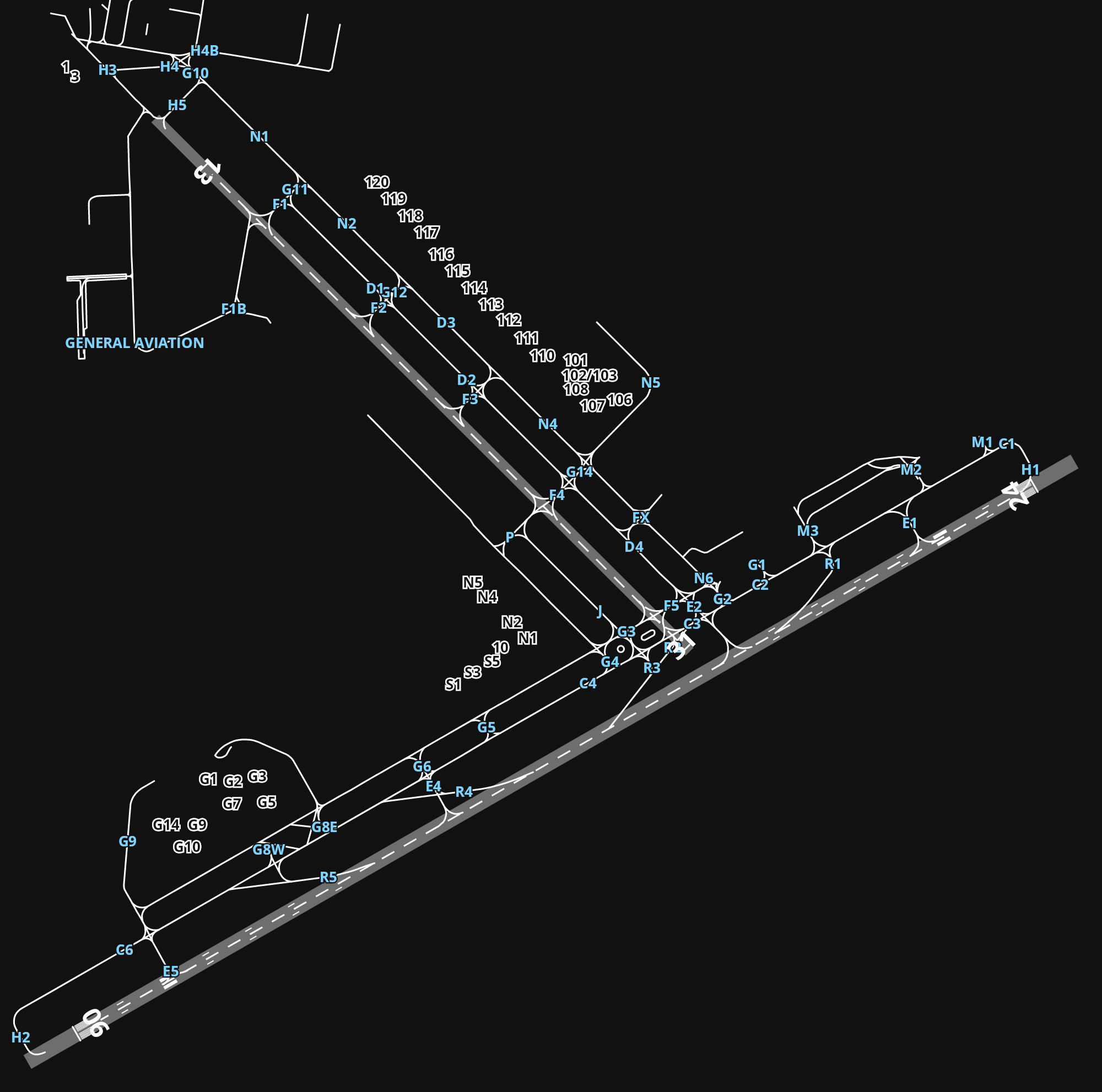 RPLL Ninoy Aquino International Airport airport diagram — runways, taxiways and parking stands