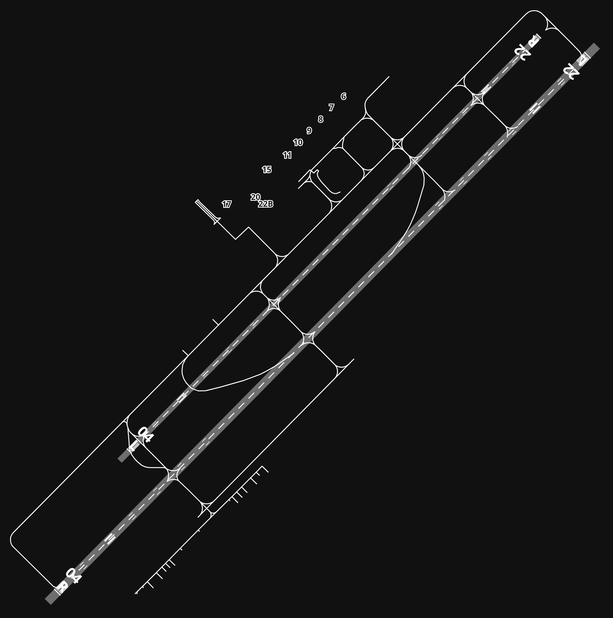 RPVM Mactan Cebu International Airport airport diagram — runways, taxiways and parking stands
