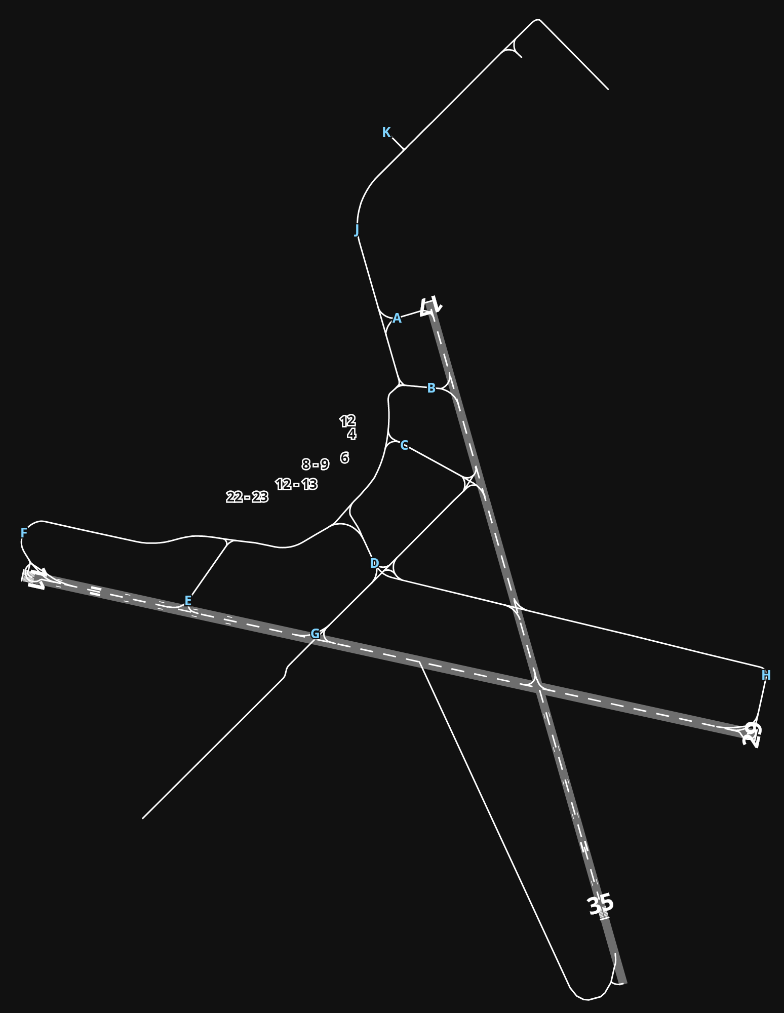 SAEZ Minister Pistarini International Airport airport diagram — runways, taxiways and parking stands