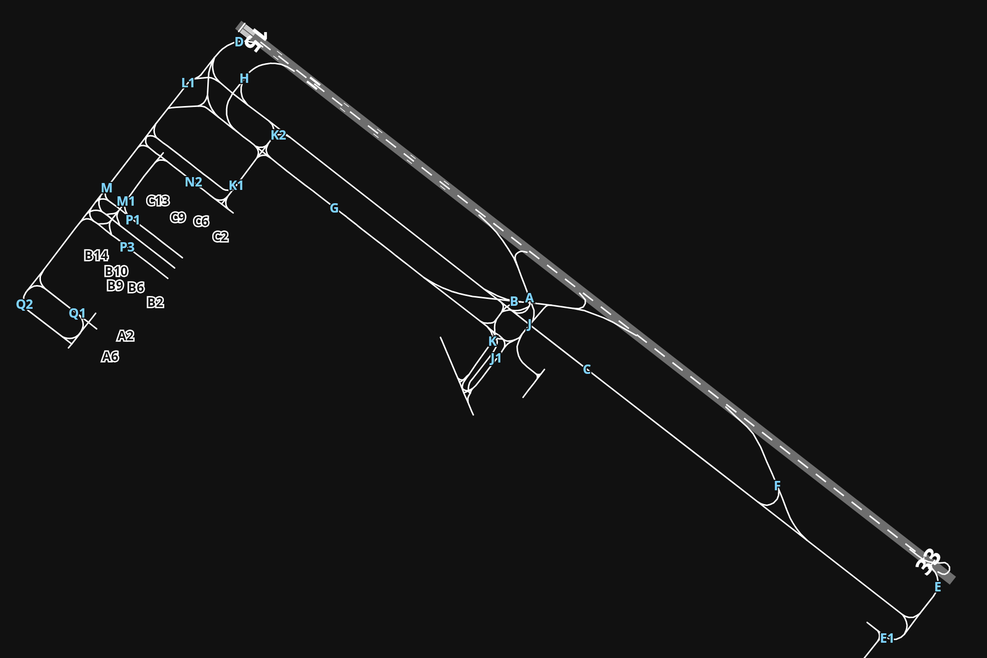 SBKP Viracopos International Airport airport diagram — runways, taxiways and parking stands