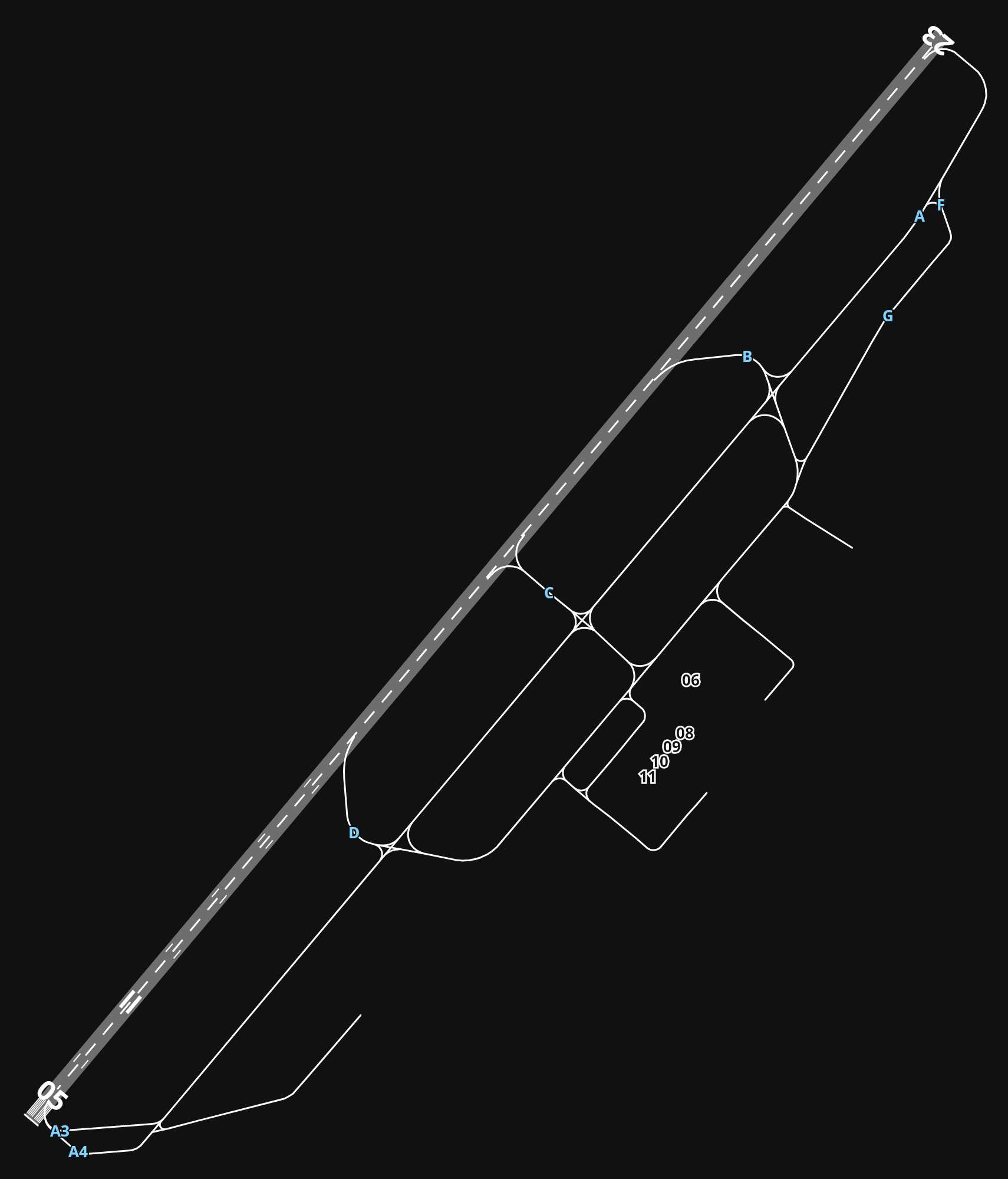 SKBQ Ernesto Cortissoz International Airport airport diagram — runways, taxiways and parking stands