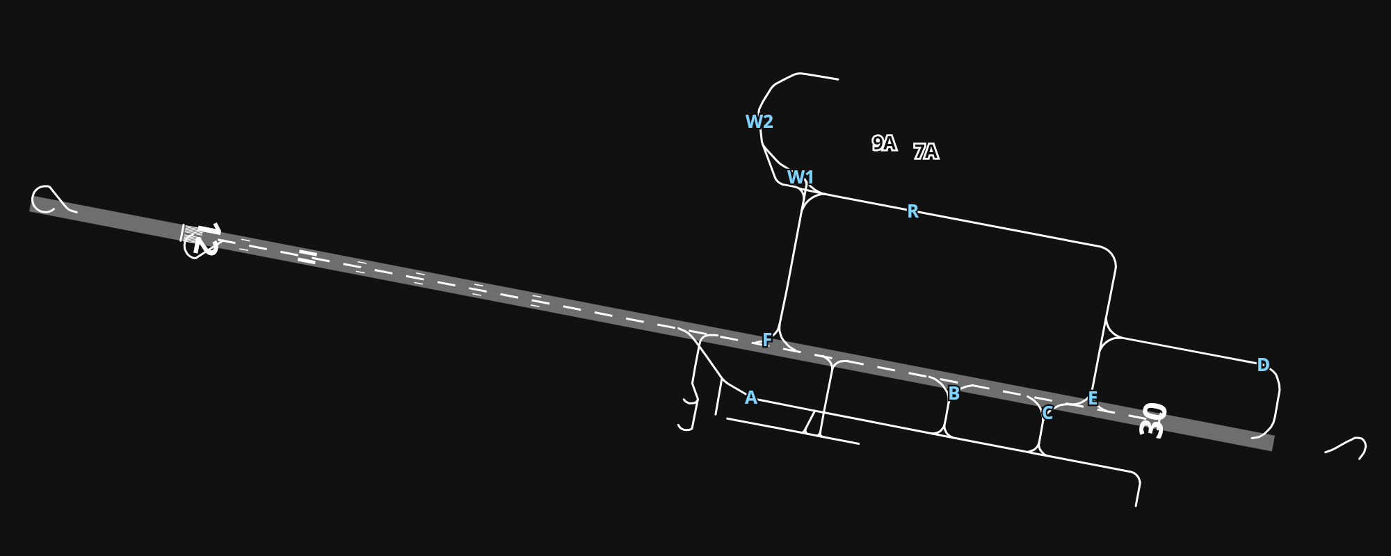 TFFR Pointe-à-Pitre Le Raizet International  Airport airport diagram — runways, taxiways and parking stands