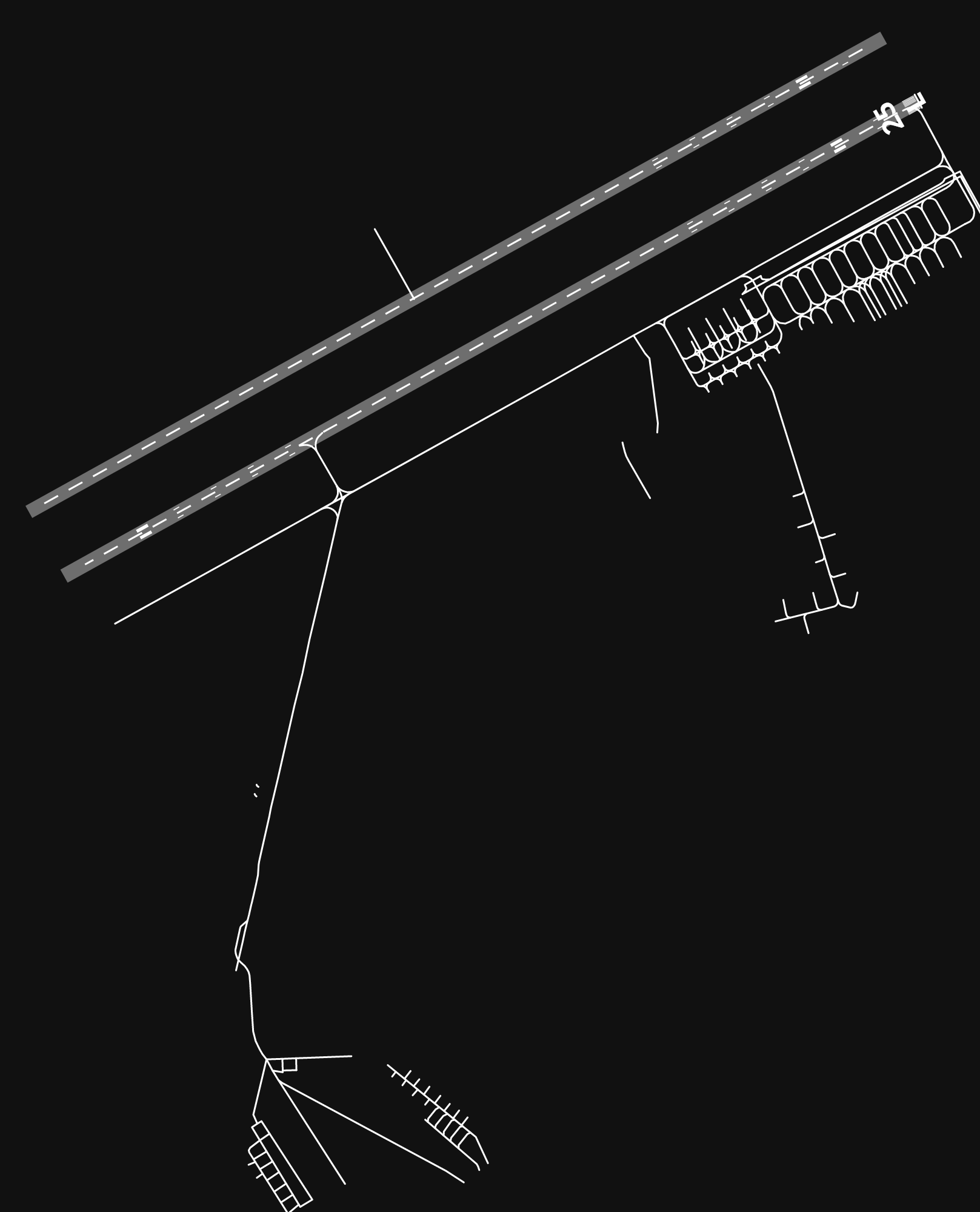 UHWW Vladivostok International Airport airport diagram — runways, taxiways and parking stands