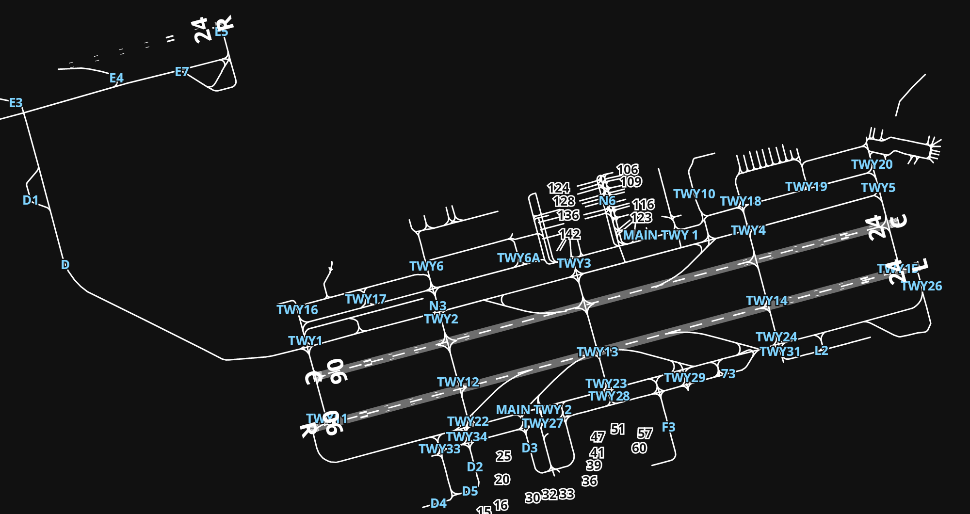 UUEE Sheremetyevo International Airport airport diagram — runways, taxiways and parking stands