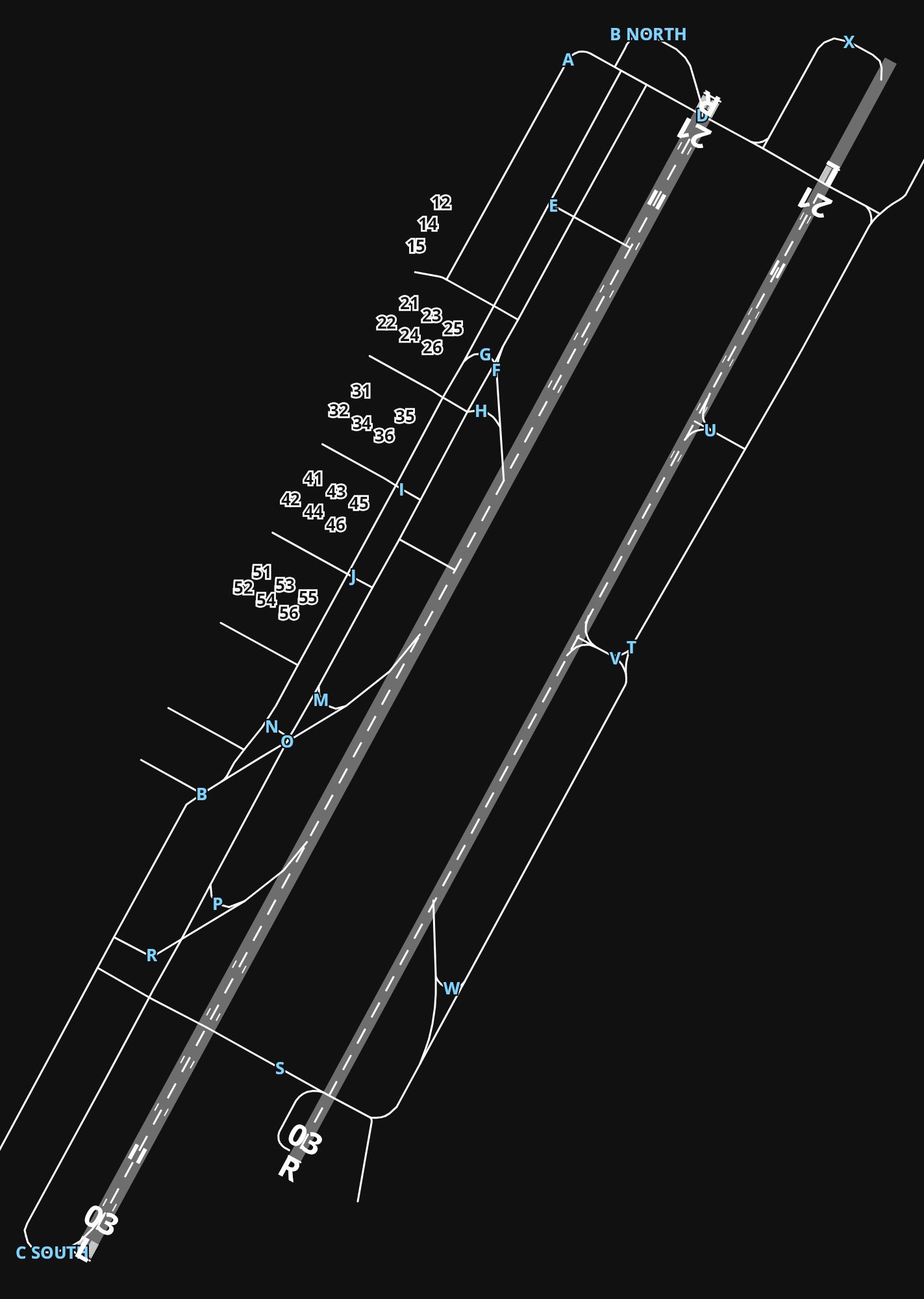 VTBD Don Mueang International Airport airport diagram — runways, taxiways and parking stands