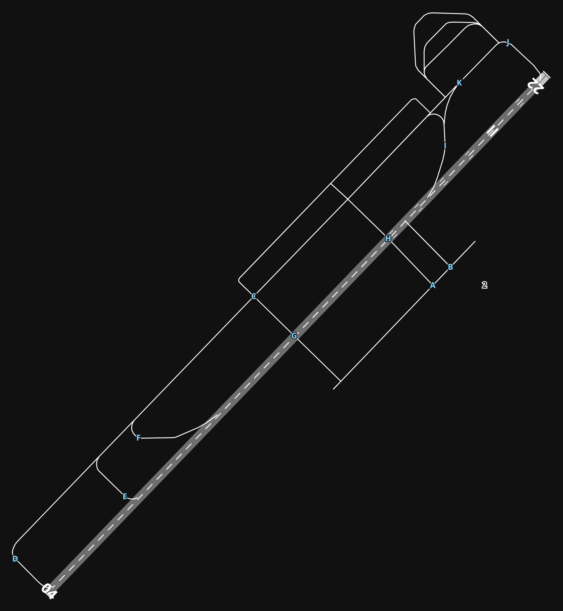 VTSB Surat Thani Airport airport diagram — runways, taxiways and parking stands