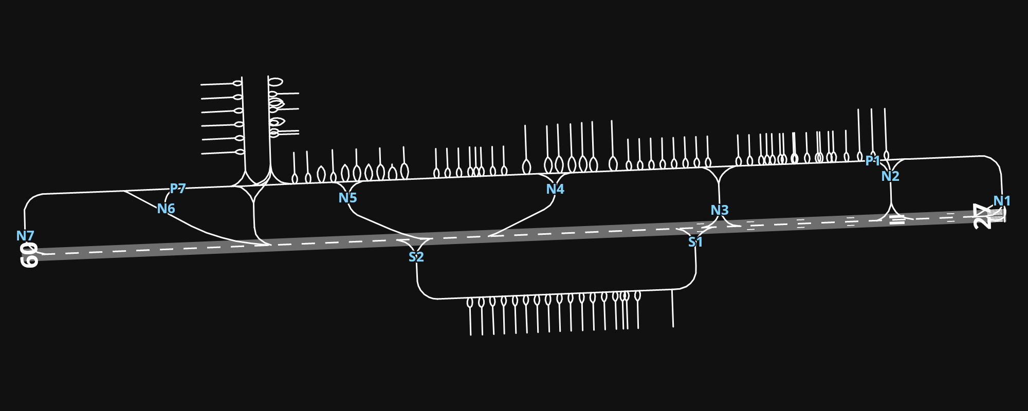 WADD Ngurah Rai (Bali) International Airport airport diagram — runways, taxiways and parking stands