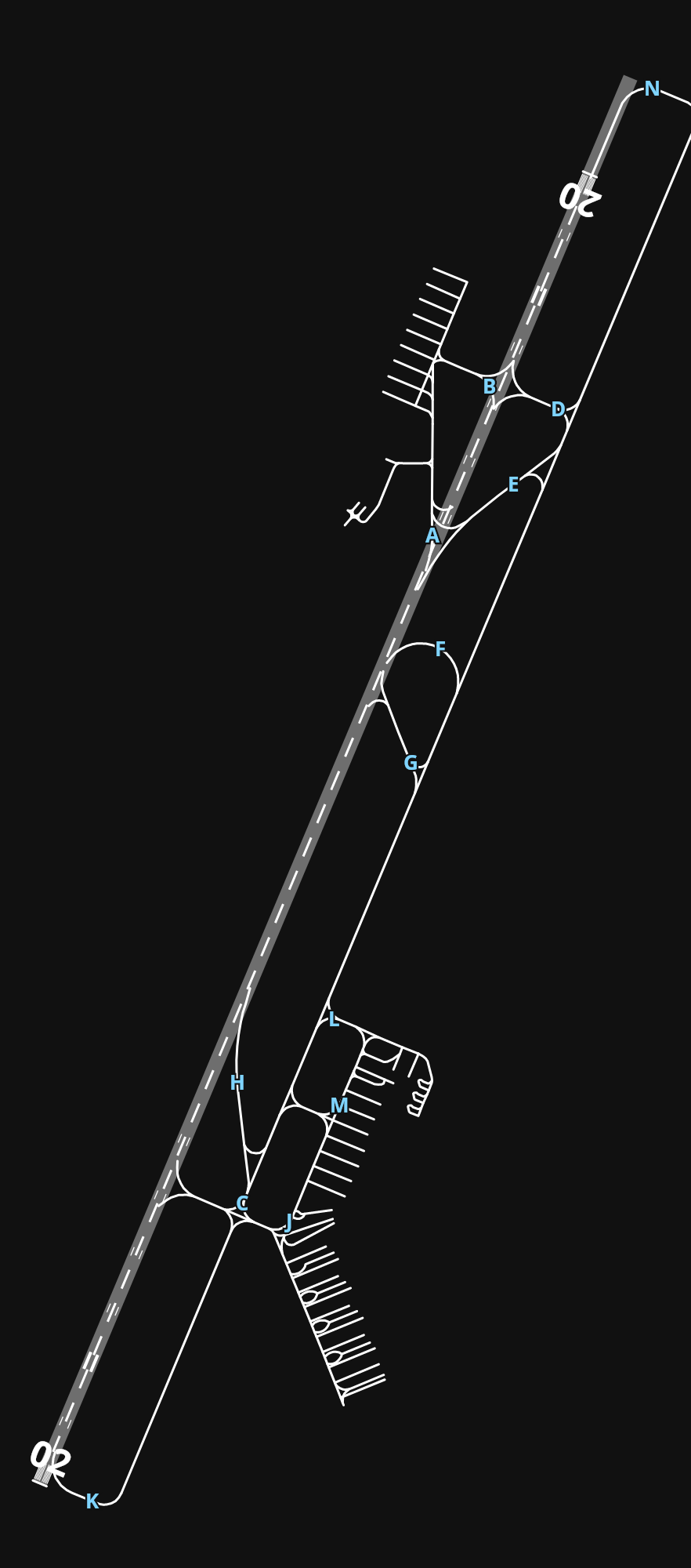 WBKK Kota Kinabalu International Airport airport diagram — runways, taxiways and parking stands