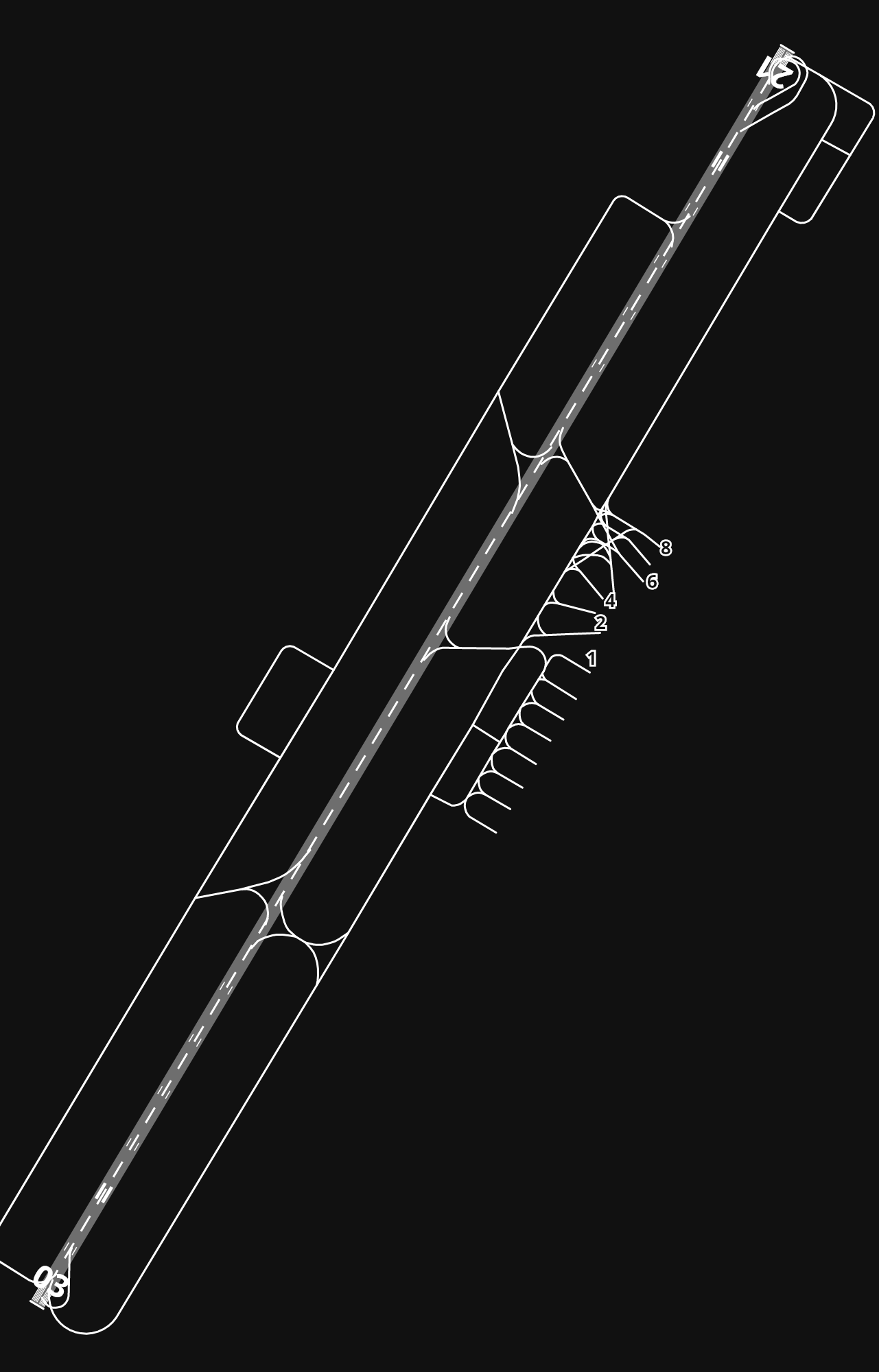 WBSB Brunei International Airport airport diagram — runways, taxiways and parking stands