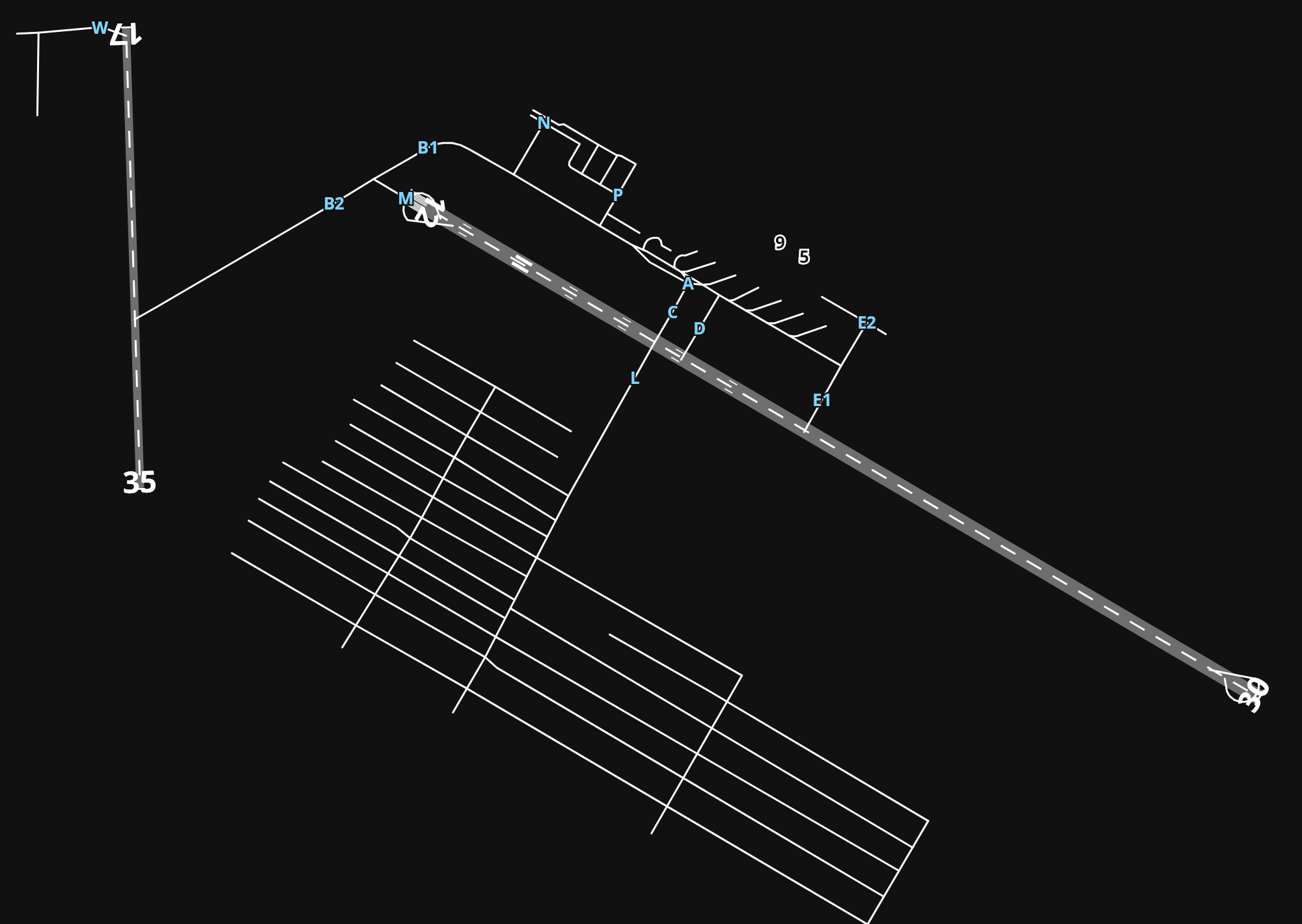 YBAS Alice Springs Airport airport diagram — runways, taxiways and parking stands