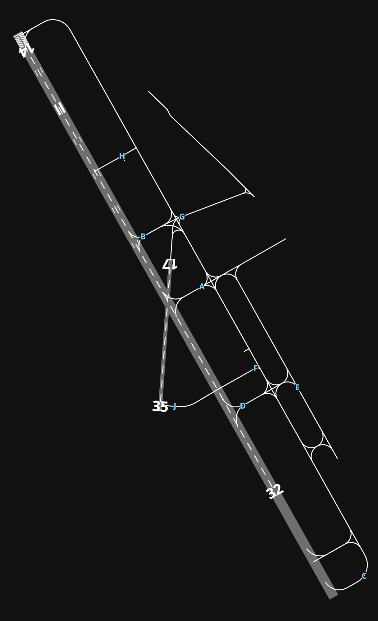 YBCG Gold Coast Airport airport diagram — runways, taxiways and parking stands