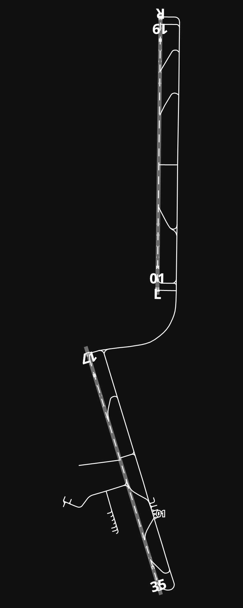 ZKPY Pyongyang Sunan International Airport airport diagram — runways, taxiways and parking stands