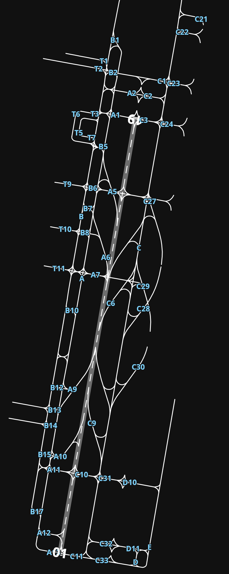 ZUGY Longdongbao airport diagram — runways, taxiways and parking stands